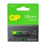 Alkalinebatterijen LR03/AAA GP ULTRA+ 4-pack