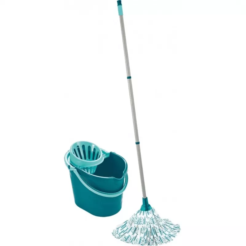 Leifheit Classic Mop bodemreinigingsset (model ) vloerwisser met verwisselbare doek