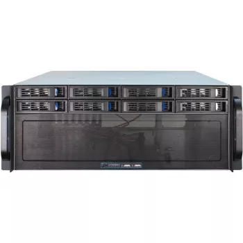 Serverbehuizing Inter-Tech 4U-4408 rack zwart, zilver
