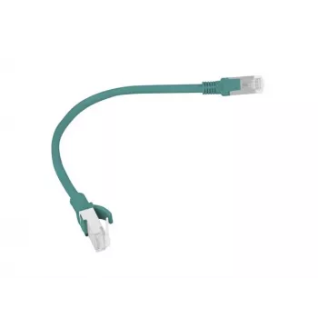 Patchkabel CAT.6 UTP LANBERG PCU6-20CC-0025-G — 0,25 m, RJ-45 stekker-stekker, CCA, 250 MHz, groen, 10-pack