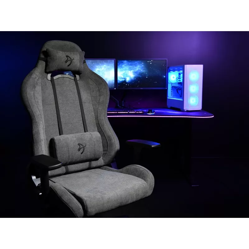 Gamingstoel Arozzi Torretta SoftFabric ASH ergonomisch ontwerp verstelbaar