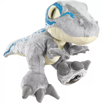 Jurassic World, Blue, knuffel grijs/blauw, 30 cm
