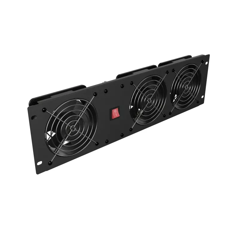 Ventilatiepaneel LANBERG AK-1506-B 19 inch met 3 ventilatoren 230V zwart