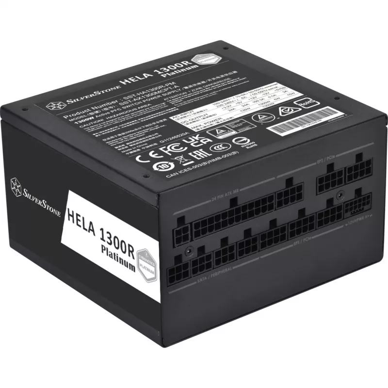 SST-HA1300R-PM 1300W, pc-voeding zwart, 9x PCIe, kabelmanagement, 1300 watt