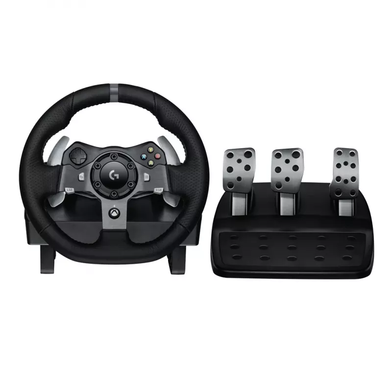 Logitech G920 Driving Force racestuur met pedalen voor Xbox One en pc, USB, zwart (941-000123)