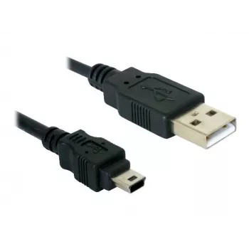 USB-kabel DeLOCK 82252 USB 2.0 1,5 m USB A mini-USB B zwart
