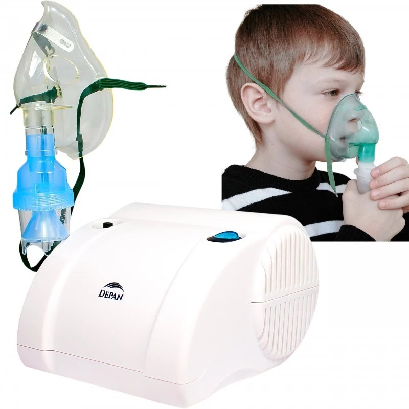 Inhalator HELBO stille zuigercompressor met twee maskers