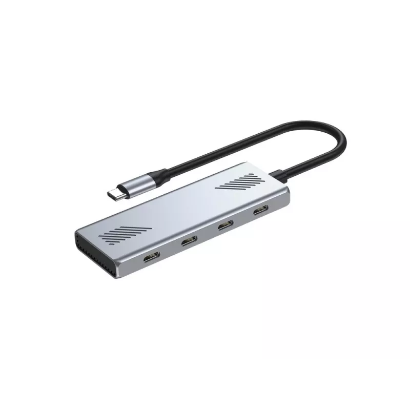 USB-C 3.2 Gen 2 4-poorts hub van GEMBIRD UHB-CM-U310-C4-01