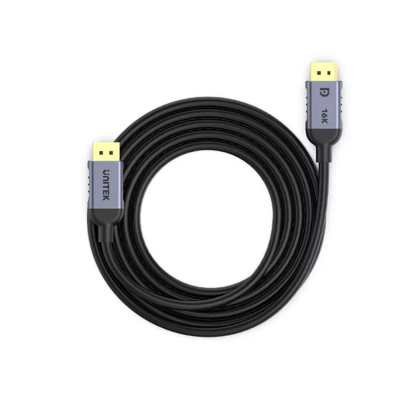 UNITEK C1628GY01-5M DisplayPort-kabel, zwart/grijs