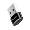 Baseus USB-stekker naar Type-C-bus adapter converter zwart
