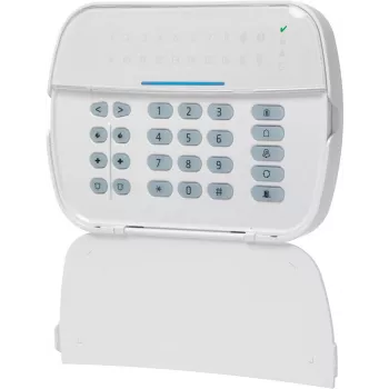 Bedraad LED-bedieningspaneel DSC 45008 voor beveiligingscentrales – 16 zones, F1–F5 functietoetsen