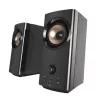 CREATIVE T60 2.0 compacte Hi-Fi desktop-luidsprekers met heldere dialoog en surround via Sound Blaster SmartComms Kit, USB-C audio-, microfoon- en headsetaansluitingen B
