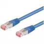 Wentronic Goobay CAT 6 patchkabel, S/FTP (PiMF), blauw, 0,5 m - CCA-kopermix (95462)