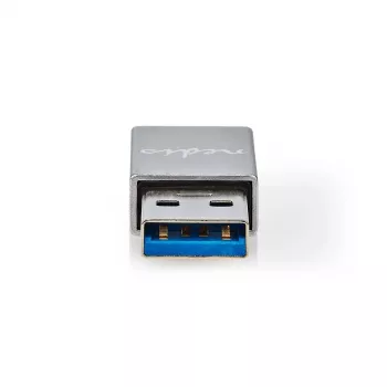 Nedis USB-A-adapter USB 3.2 Gen 1 | USB-A-stekker | USB-C™-bus | 5 Gbps | vernikkeld | zwart | doos (CCGB60925GY)