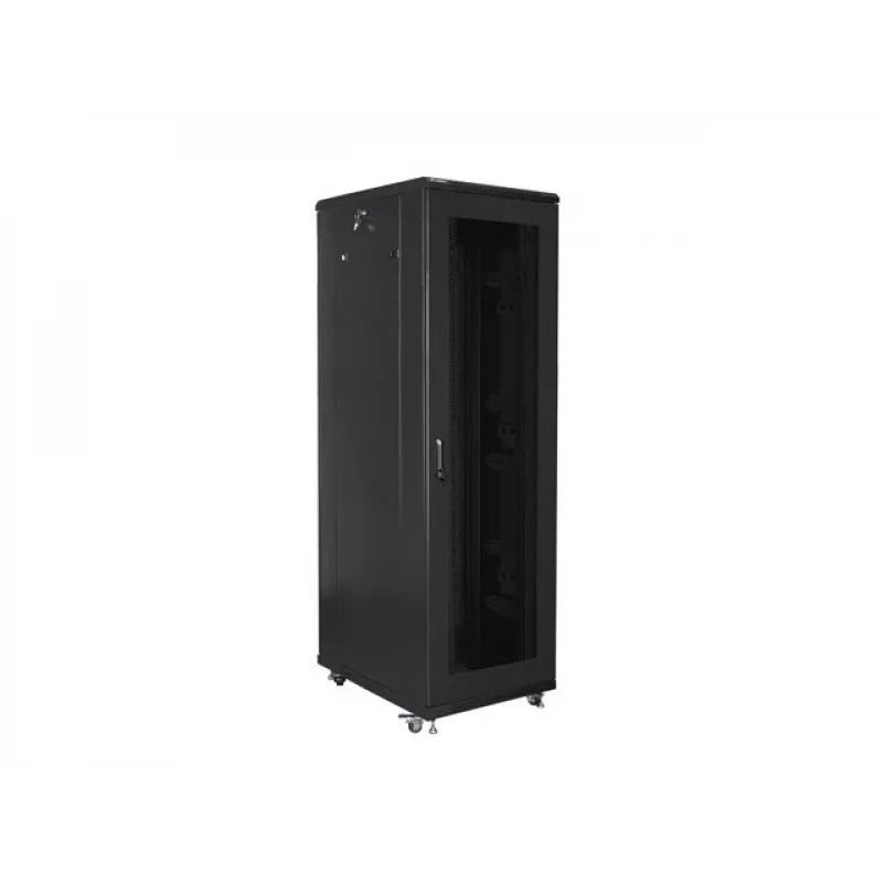 19-inch rackkast LANBERG FF01-8842-23B 42HE met mesh-deur, zwart