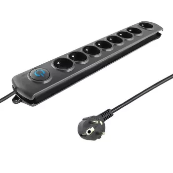 Overspanningsbeveiliging Qoltec 8 stopcontacten 3,0 m 50114
