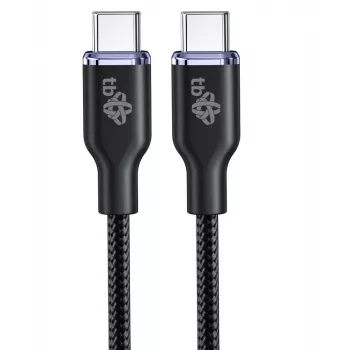 USB-C naar USB-C 60W Glamour-kabel 1,5m zwart