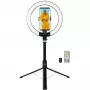 LogiLink Smartphone-ringlamp met selfie-stick-statief, DM 20cm (AA0156)