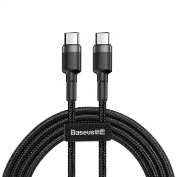 USB-kabel Baseus Cafule 2m USB C zwart grijs