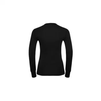 Odlo BL TOP ronde hals lange mouw ACTIVE WARM ECO dames-T-shirt, maat S, zwart