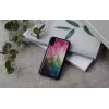 Smartphonehoesje iKins voor iPhone XR — waterbloemen-design, zwart
