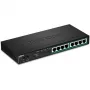 TRENDnet TPE-TG84 - switch - 8 x 10/100/1000 (PoE+) - desktop, wandmontage - PoE+ (120 W)