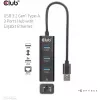 USB-hub CLUB3D USB 3.2 Gen1 Type-A met 3 aansluitingen en Gigabit-Ethernet