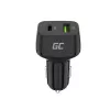 Auto-oplader Green Cell CAD33, 42 W, USB-C PD + USB-A QC3.0, 12/24 V ingang, 5–12 V uitgang