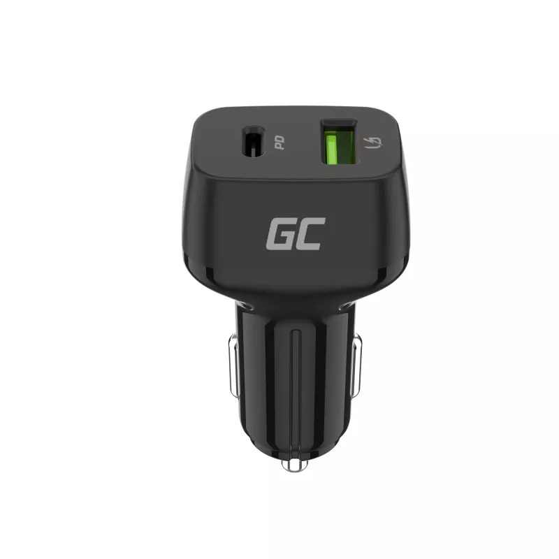 Auto-oplader Green Cell CAD33, 42 W, USB-C PD + USB-A QC3.0, 12/24 V ingang, 5–12 V uitgang
