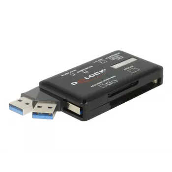 DeLOCK SuperSpeed USB-kaartlezer CF SD Micro SD MS M2 xD 5 Gbps