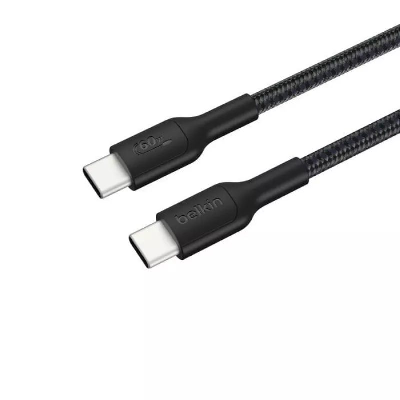 Belkin USB-C/USB-C gamingkabel 2m gevlochten Switch 2 ENA008hq2MBK (ENA008HQ2MBK)