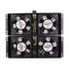 Koelventilator Extralink EX.8673 4-weg ventilatorunit voor staande kasten 2 m kabel EU-stekker