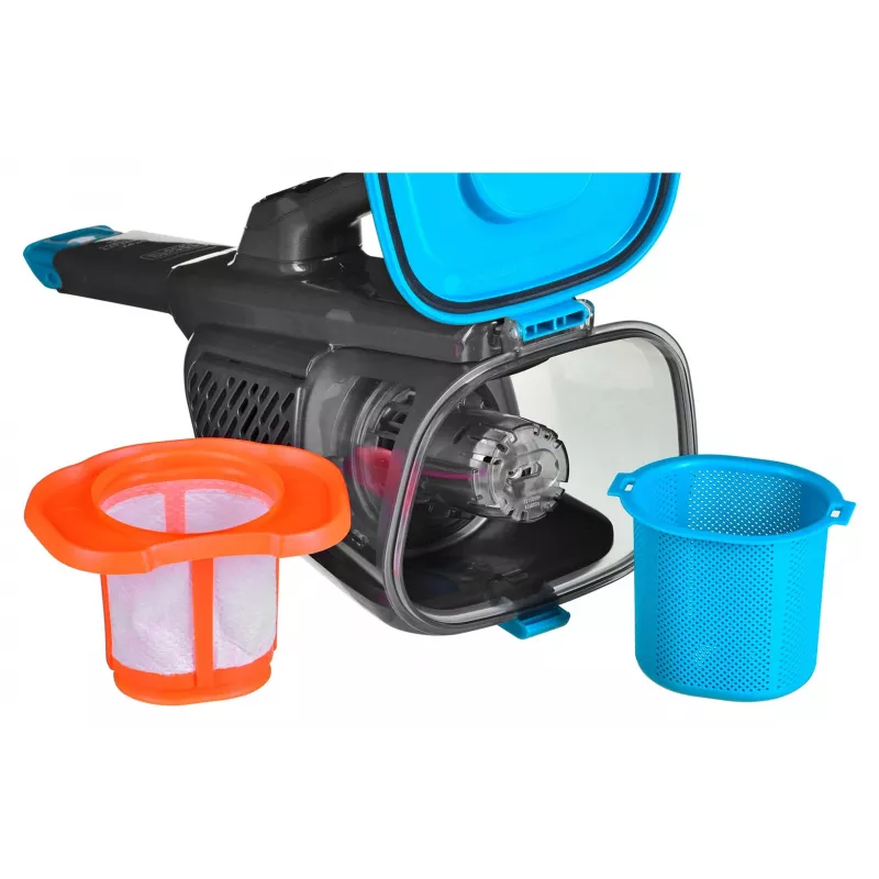 Black & Decker BHHV320J handstofzuiger blauw, titanium