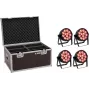 EUROLITE 4C-12 Silent slanke LED-spot 4x met transportkoffer