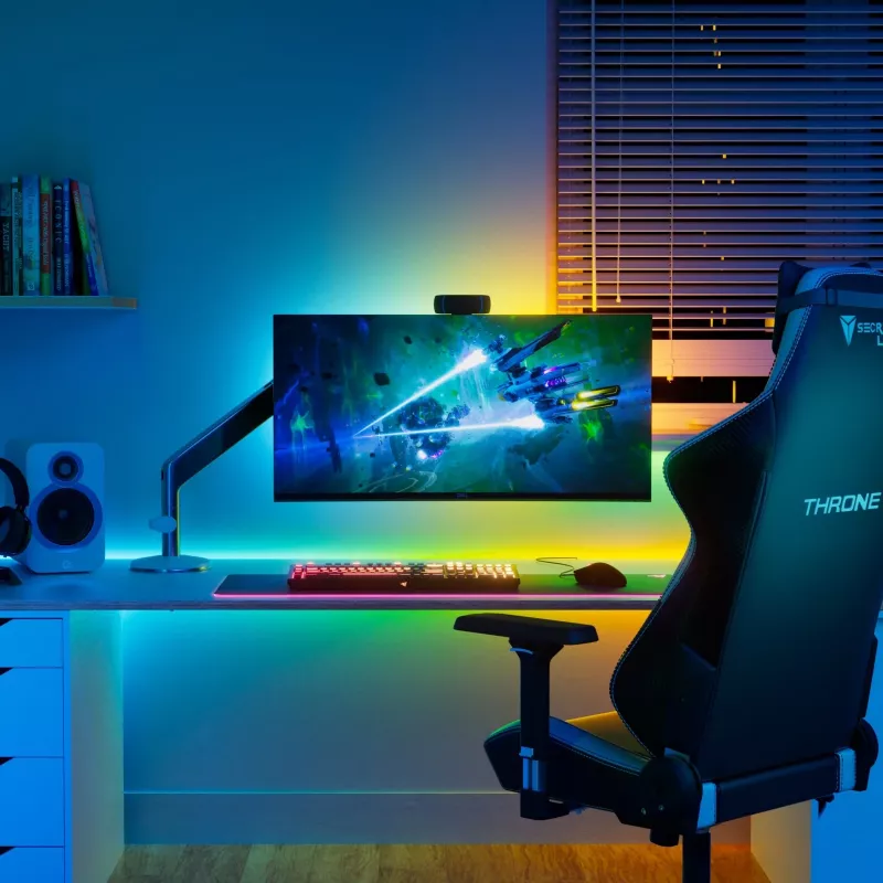 Nanoleaf Essentials NF085K02-5ALS Matter slimme multicolour HD-ledstrip, starterset, 5 m, 300 leds, 16 miljoen+ kleuren, 550 lm, 18 W, 2700-6500 K, wifi/Bluetooth