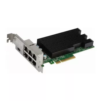 Intel X710T4G1P5 netwerkkaart – 4-poorts 10GbE RJ-45, PCIe 3.0 (8.0 GT/s), Cat6/6A-ondersteuning