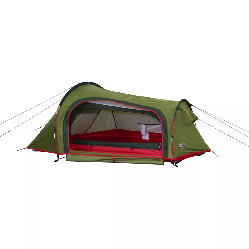 High Peak Sparrow LW koepeltent 2 personen groen, rood