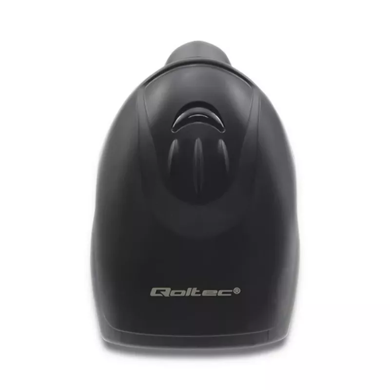 Qoltec 50866 1D CCD laser barcodescanner, USB, zwart
