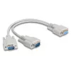 DeLOCK 67160 seriële kabel beige 0,3 m DB-9