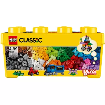 LEGO 10696 Classic Medium Creative Brick Box – eenvoudige opbergbox, kleurrijke bouwstenen, bouwset voor kinderen, jongens en meisjes vanaf 4 jaar