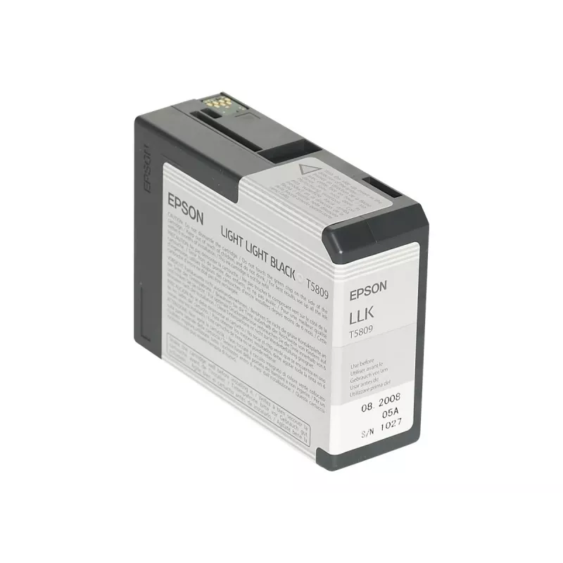 Epson Singlepack Light Light Black T580900, licht lichtzwart, pigmentinkt, 80 ml, 1 stuk