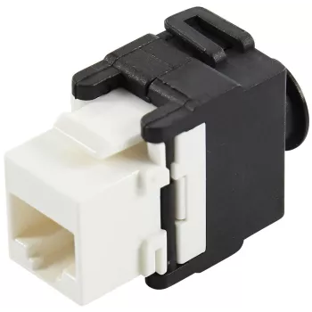 Keystone-module LOGON LKS310, plat, wit, RJ-45-aansluiting