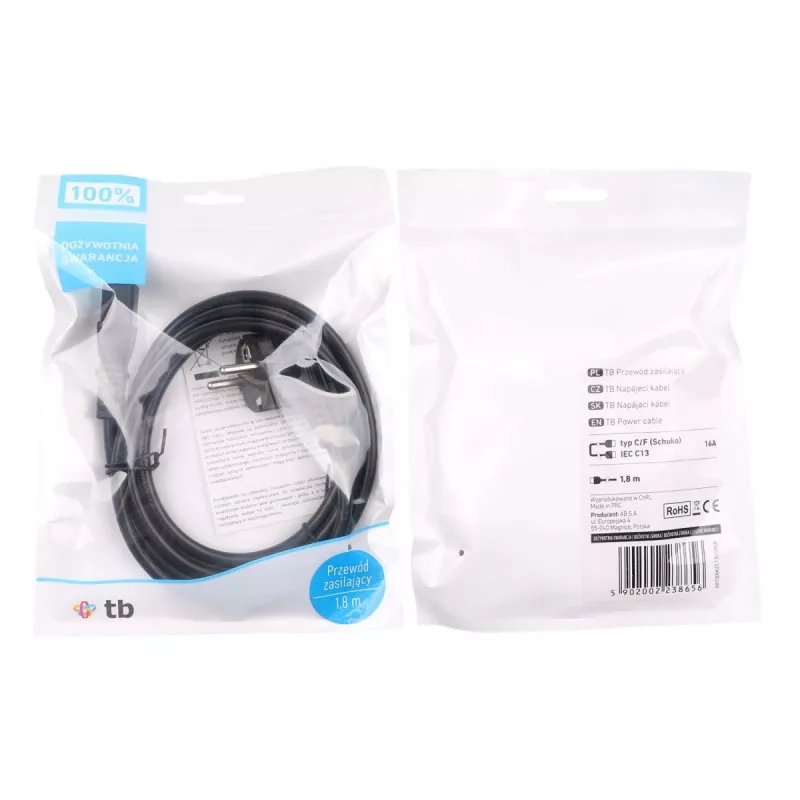 Stroomkabel 1,8 m IEC C13 VDE