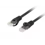 Netwerkkabel Lanberg PCU6-10CU-0200-BK Cat6 U/UTP RJ-45 recht 2 m zwart