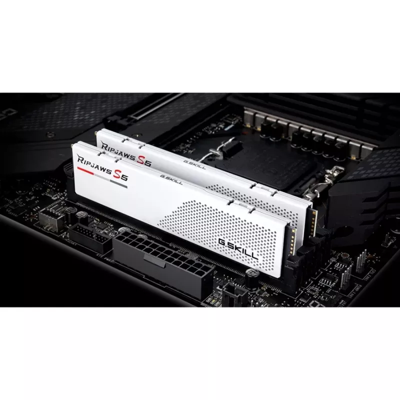 DIMM 32 GB DDR5-6000, geheugen wit, F5-6000J2836G16GX2-RS5W, Ripjaws S5, INTEL XMP