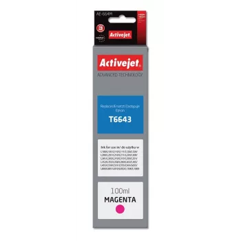 Activejet AE-664M inkt (vervanger voor Epson T6643; Supreme; 100 ml; magenta)