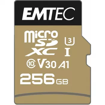 Flashgeheugen Emtec SpeedIN Pro 256 GB MicroSDXC UHS-I Class 10