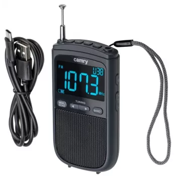 Camry | Draagbare miniradio | CR 1905 | Wekfunctie | Zwart