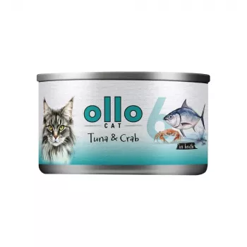 Ollo tonijn met krab in bouillon nr. 6 70 g