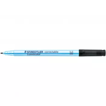 Marker Staedtler Lumocolor Correctable 305 M-9 fijne punt zwart